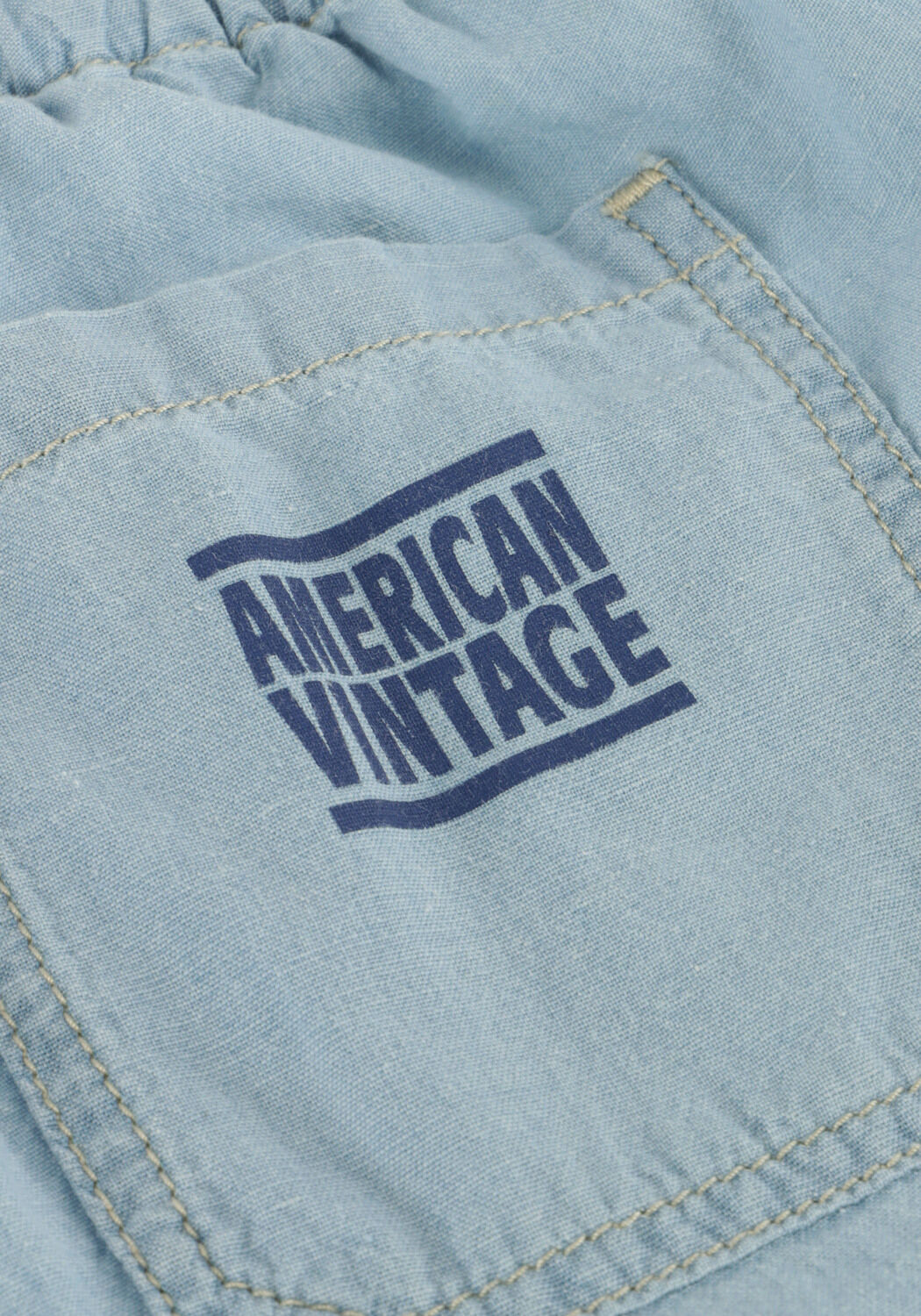 Lichtblauwe AMERICAN VINTAGE Korte broek NYROW 1 - large