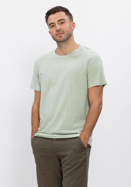 SELECTED MEN T-shirt SLHADAM LINEN BLEND SS TEE NOOS en vert - large