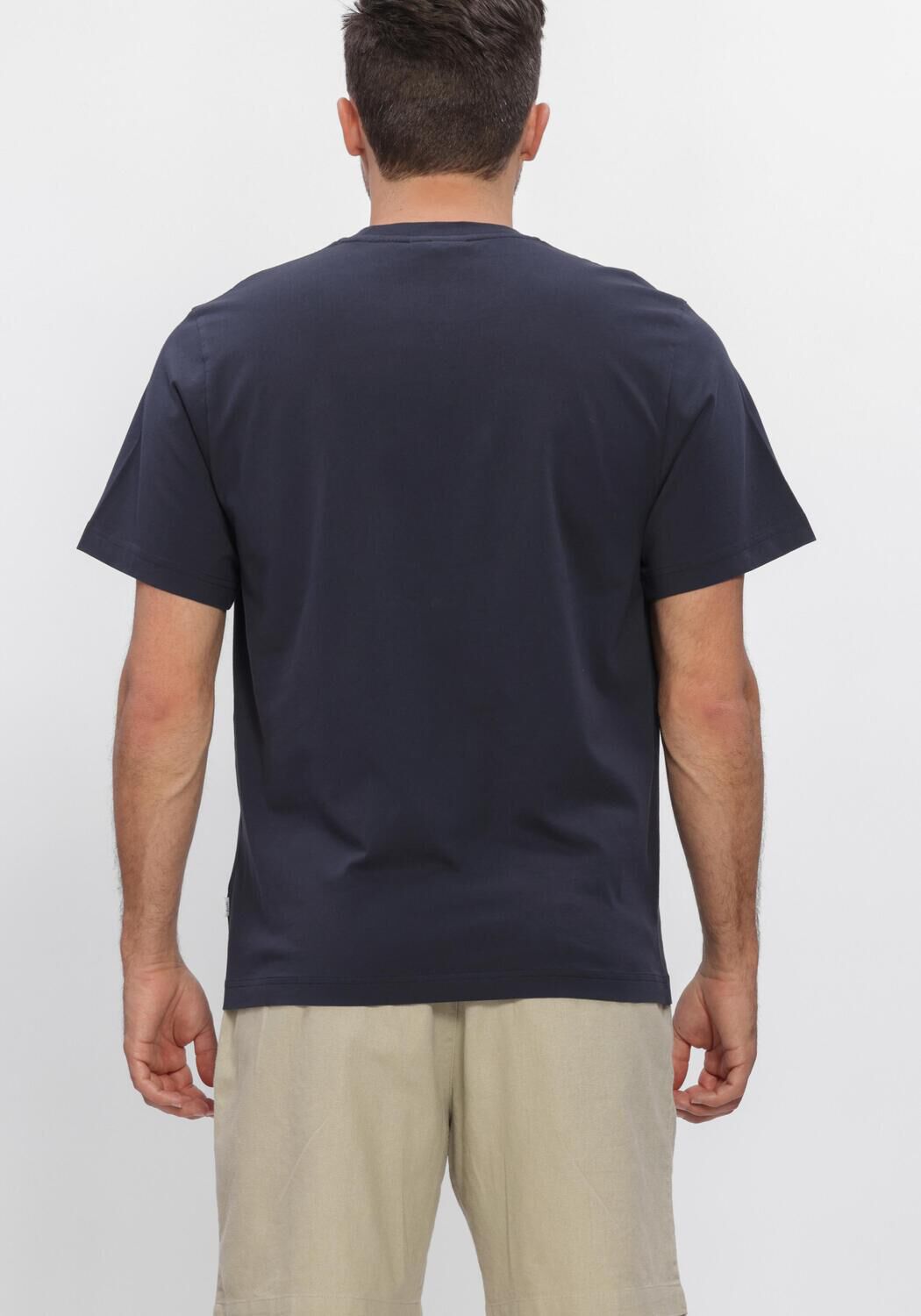 Donkerblauwe FOR&Eacute;T T-shirt SLOW DOWN T-SHIRT - large