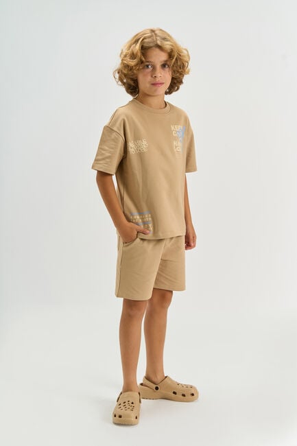 THE NEW T-shirt TNTITUS en beige - large