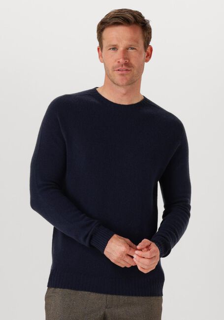 Donkerblauwe PROFUOMO Trui PULLOVER CREW NECK - large