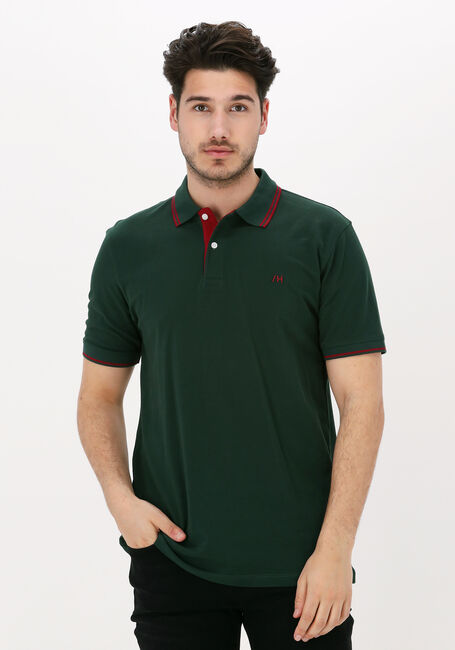 SELECTED HOMME Polo SLHAZE SPORT SS POLO W en vert - large