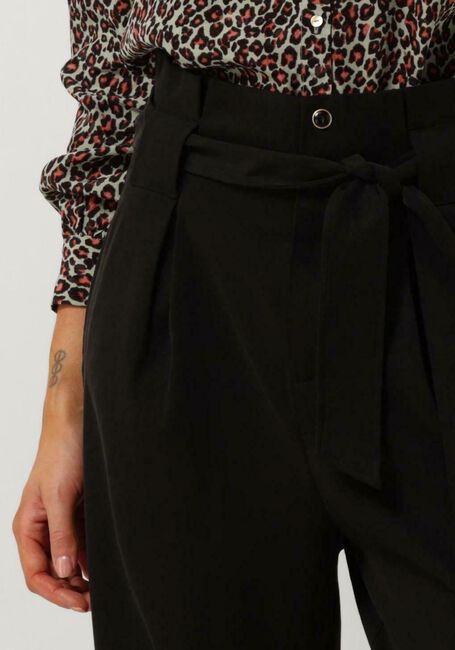 Zwarte SCOTCH & SODA Pantalon DAISY - HIGH RISE STRAIGHT LEG PAPERBAG TROUSERS - large