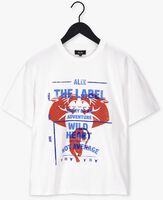 Witte ALIX THE LABEL T-shirt KNITTED PASTEL PANTER T-SHIRT