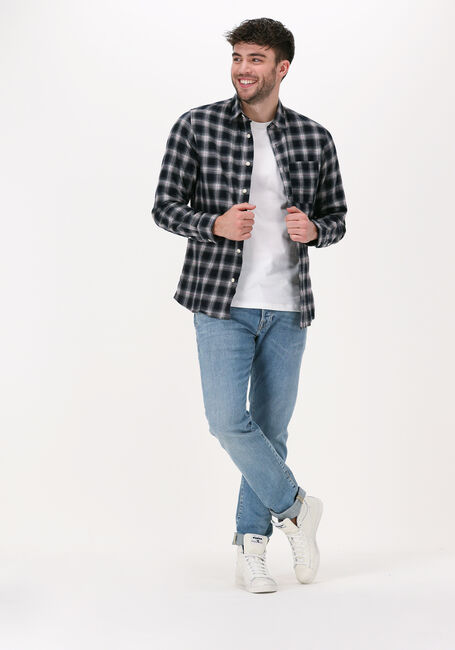 SELECTED MEN Chemise décontracté SLHSLIMARDEE SHIRT LS CHECK M Bleu foncé - large