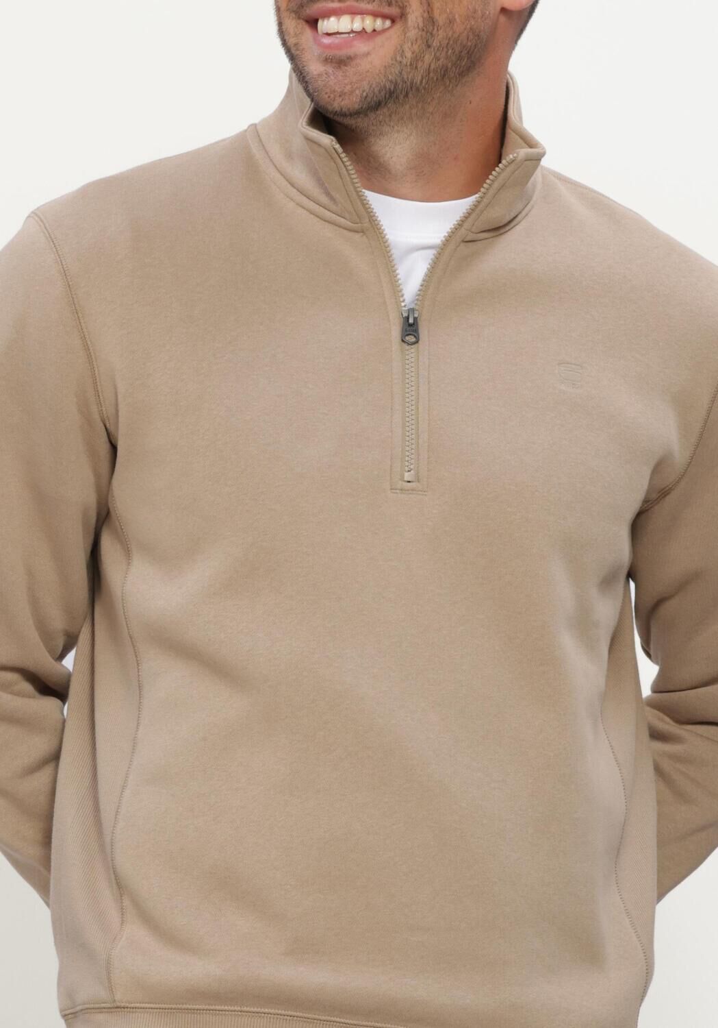 G-STAR RAW Pull PREMIUM CORE HALF ZIP R SW L\S en beige - large