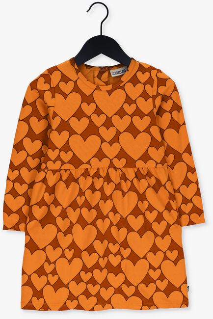 CARLIJNQ Mini robe HEARTS - SKATERDRESS en orange - large
