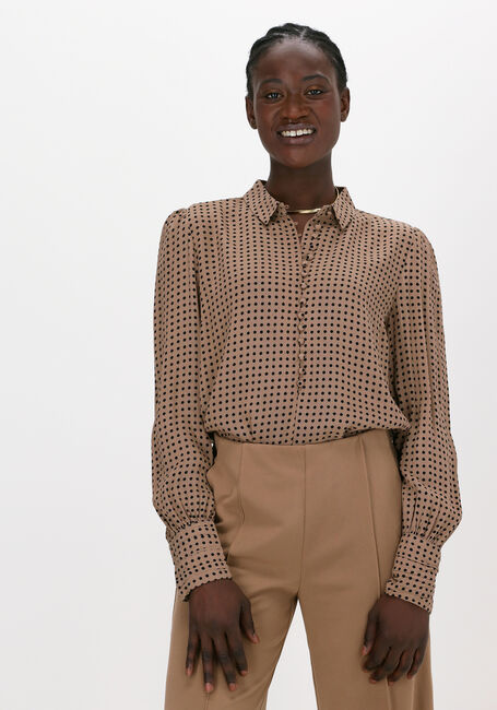 Camel MODSTRÖM  LOHAN PRINT SHIRT - large