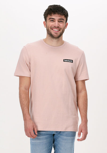 TIMBERLAND T-shirt WOVEN BADGE TEE en rose - large