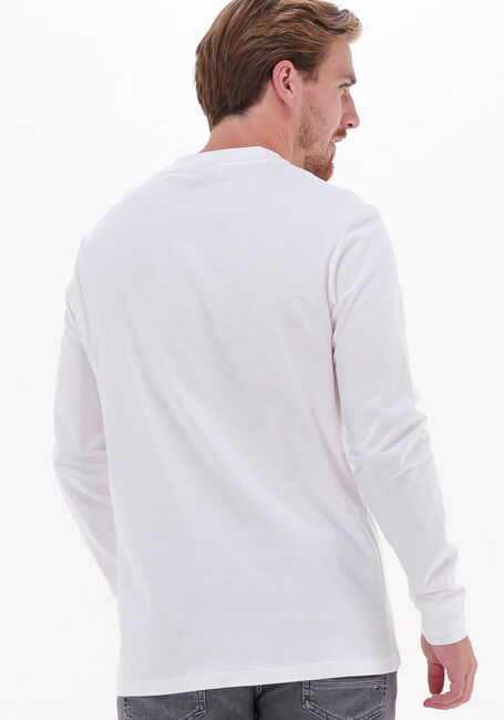 Witte LYLE & SCOTT T-shirt MOCK NECK LONG SLEEVE TSHIRT - large