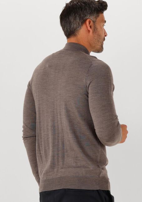 PROFUOMO Col roulé PULLOVER MOCK NECK MERINO en marron - large