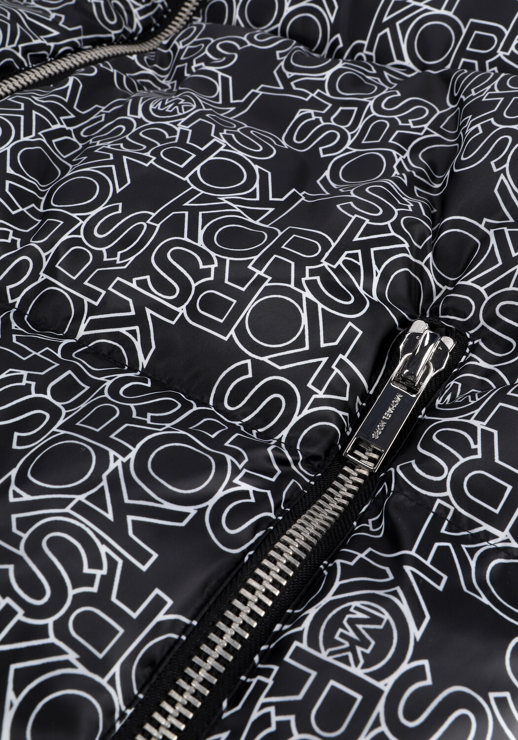 Zwarte MICHAEL KORS Bodywarmer OUTLINE LOGO PUFFER VEST - large