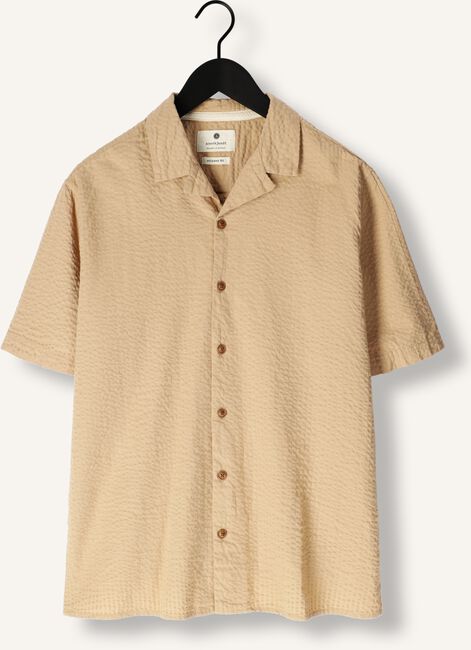 Camel ANERKJENDT Casual overhemd AKLEO S/S SEERSUCKER SHIRT Camel ANERKJENDT Casual overhemd AKLEO S/S SEERSUCKER SHIRT - large