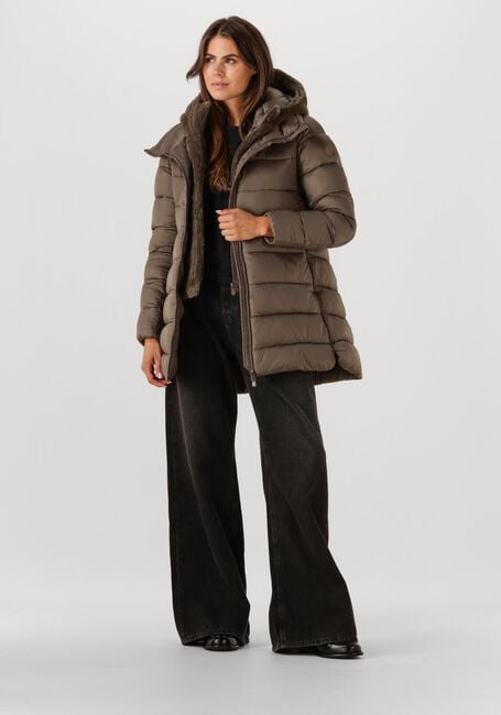 Taupe SAVE THE DUCK Gewatteerde jas MATILDA - large