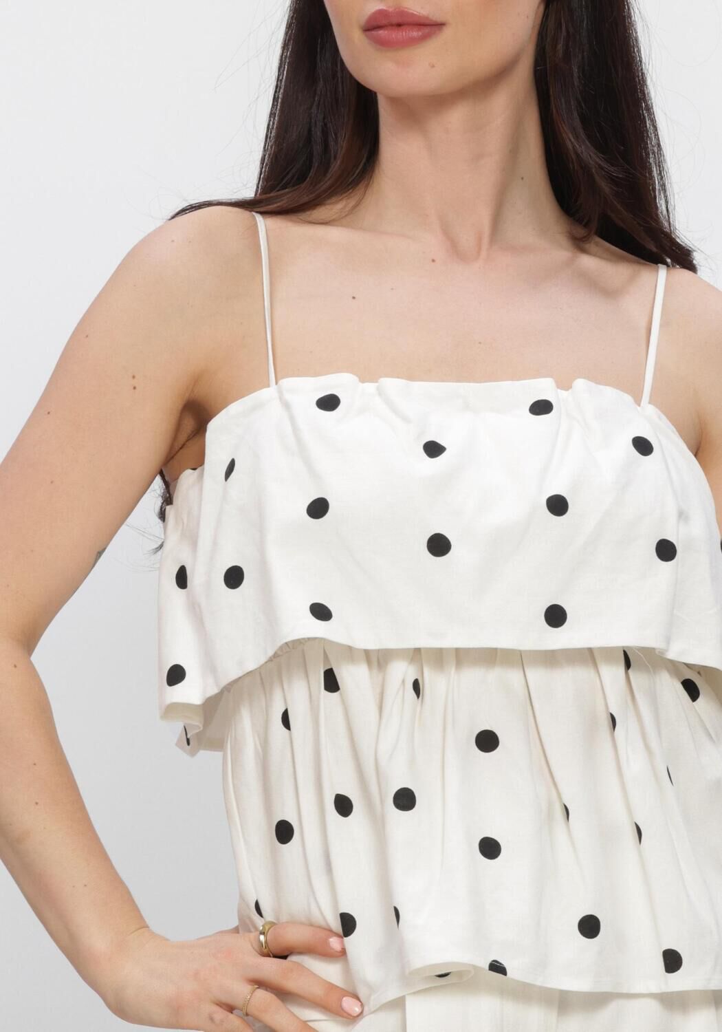 SECOND FEMALE Haut SALLIY TOP en blanc - large