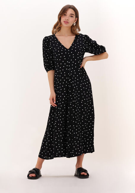 MODSTRÖM Robe midi RIDDER PRINT DRESS en noir - large