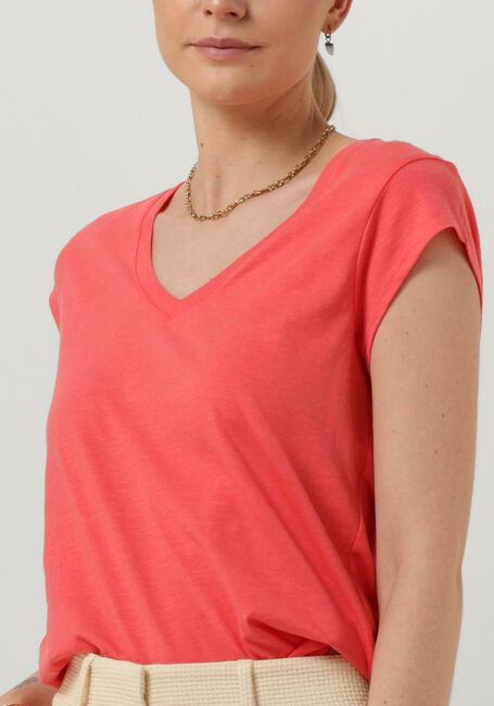 CC HEART T-shirt BASIC V-NECK T-SHIRT Corail - large