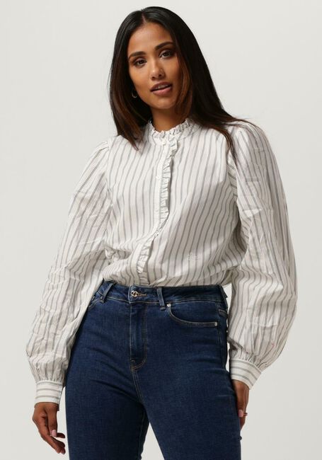 TOMMY HILFIGER CO PINSTRIPE FEMININE BLOUSE LS Blouses en beige - large