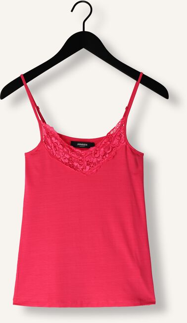 Fuchsia JANSEN AMSTERDAM Top ALORA HEMDJE TC 103 SPAGHETTI WITH LACE Fuchsia JANSEN AMSTERDAM Top ALORA HEMDJE TC 103 SPAGHETTI WITH LACE - large