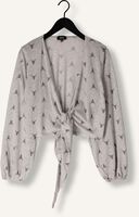 Zilveren ALIX THE LABEL Top LADIES KNITTED SHEER BULL WRAP TOP Zilveren ALIX THE LABEL Top LADIES KNITTED SHEER BULL WRAP TOP - medium