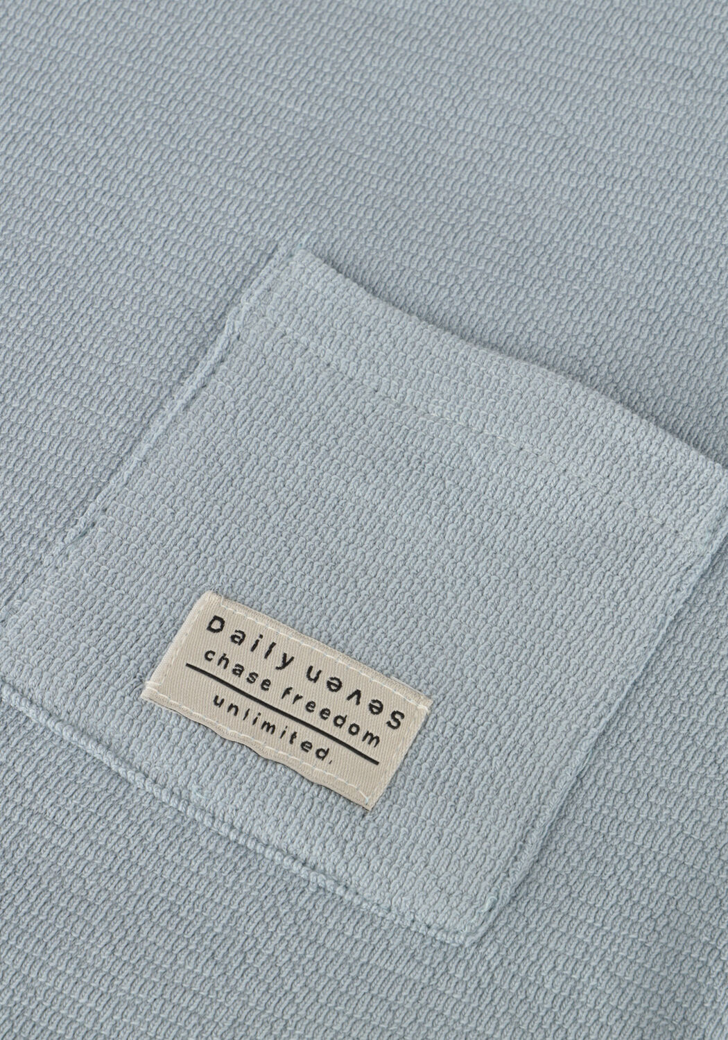 DAILY7 T-shirt T-SHIRT STRUCTURE PRINT Bleu clair - large