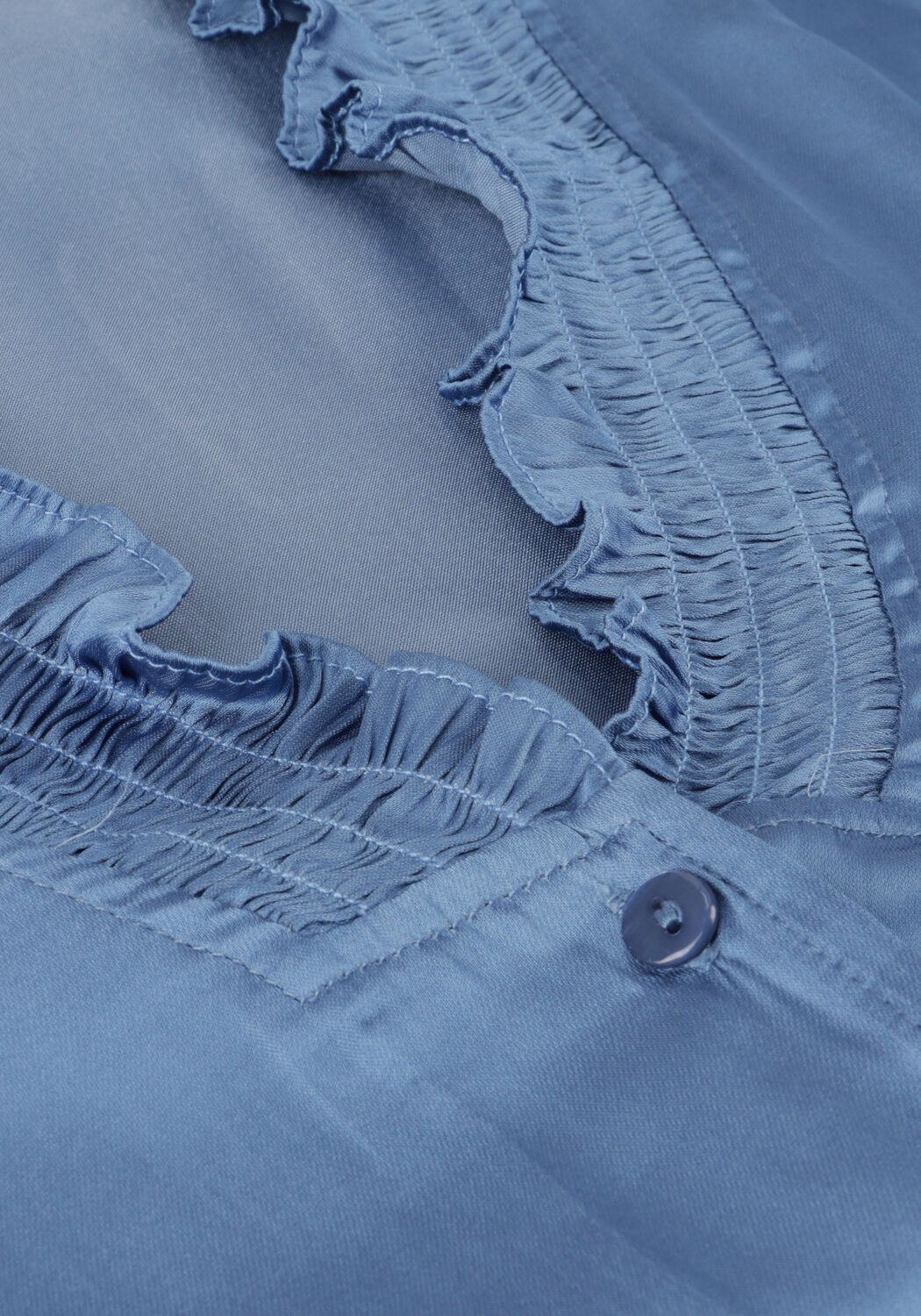 Blauwe NEO NOIR  BRIELLE SATIN BLOUSE - large