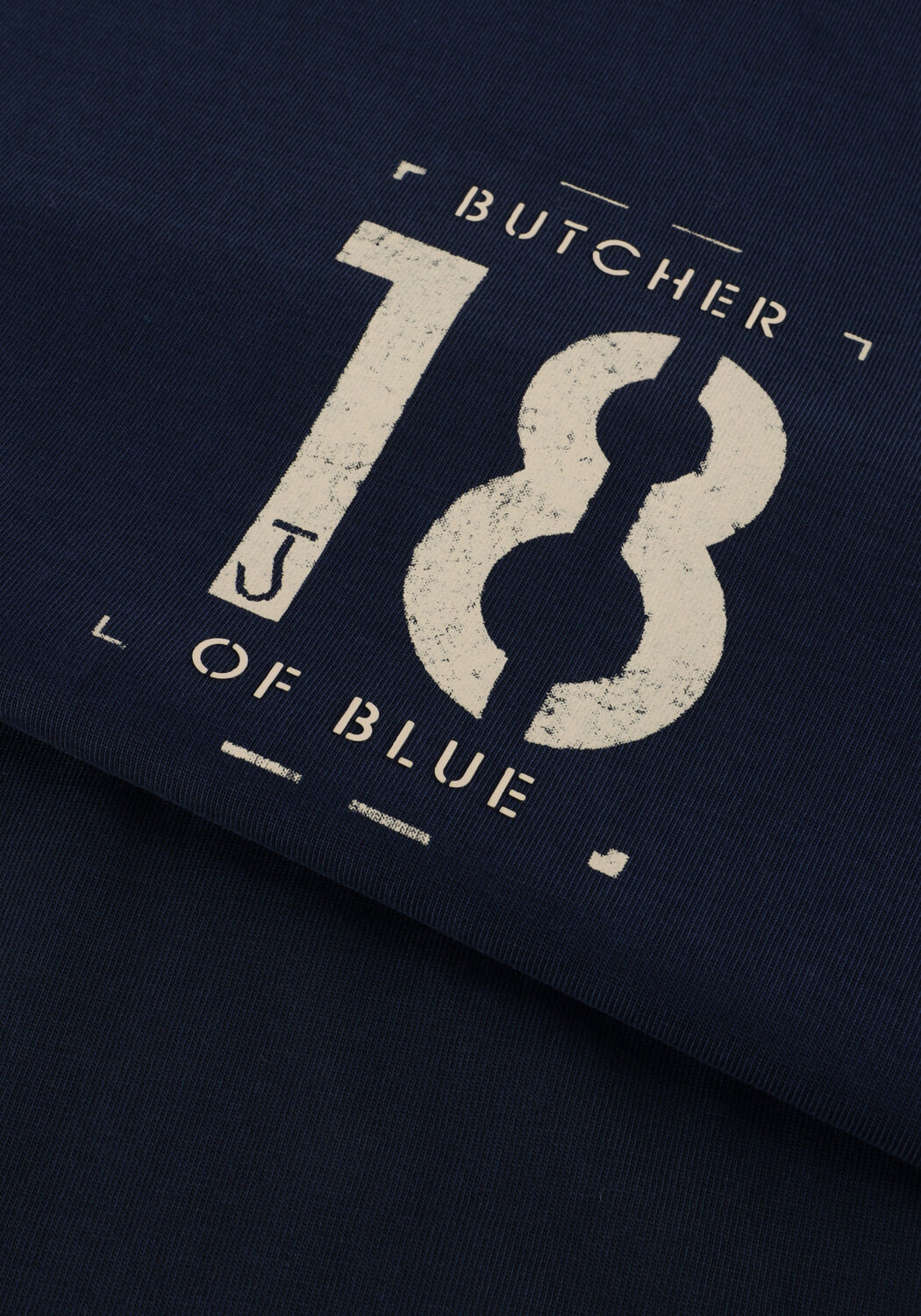 BUTCHER OF BLUE T-shirt ARMY 18 STENCIL TEE Bleu fonc&eacute; - large