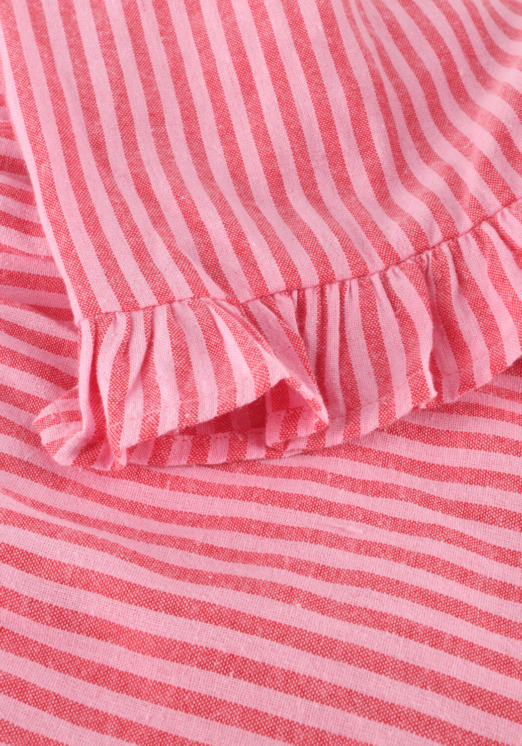 Beige COLOURFUL REBEL Korte broek SENSA STRIPED RUFFLE SHORT - large