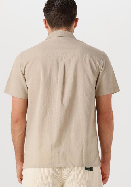 ANERKJENDT AKLEO SSS COT/LINEN SHIRT Chemises en beige - large