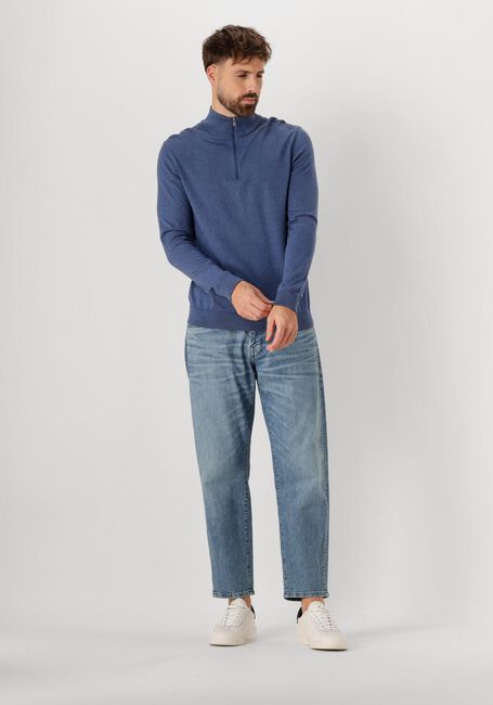 SELECTED HOMME Pull SLHBERG HALF ZIP CARDIGAN NOOS en bleu - large