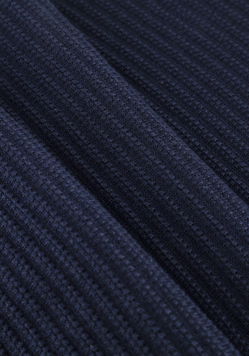 TOMMY HILFIGER Pull SEASONAL STRUCTURE CNECK Bleu fonc&eacute; - large