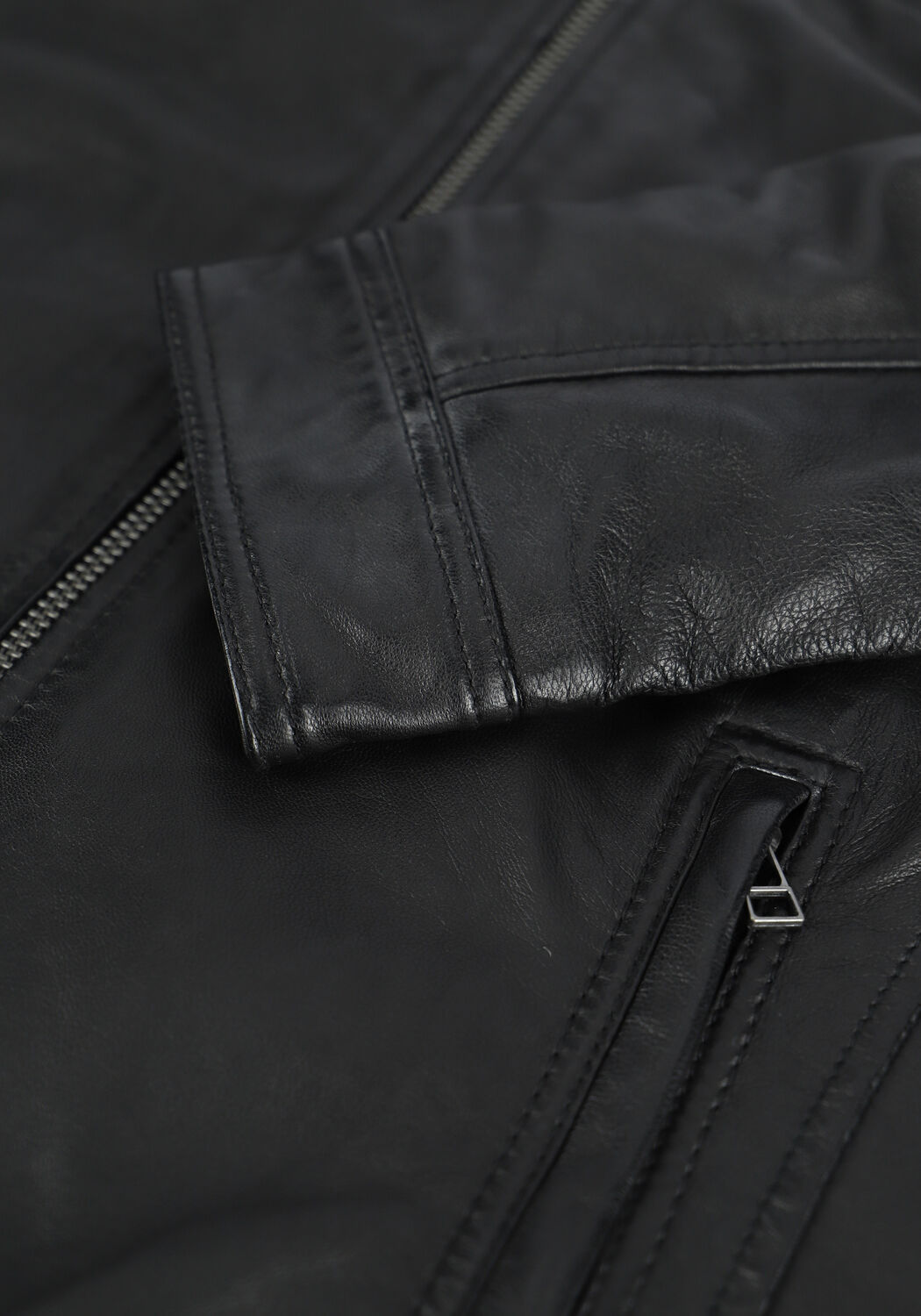 GOOSECRAFT Veste en cuir GALLERY062 en noir - large