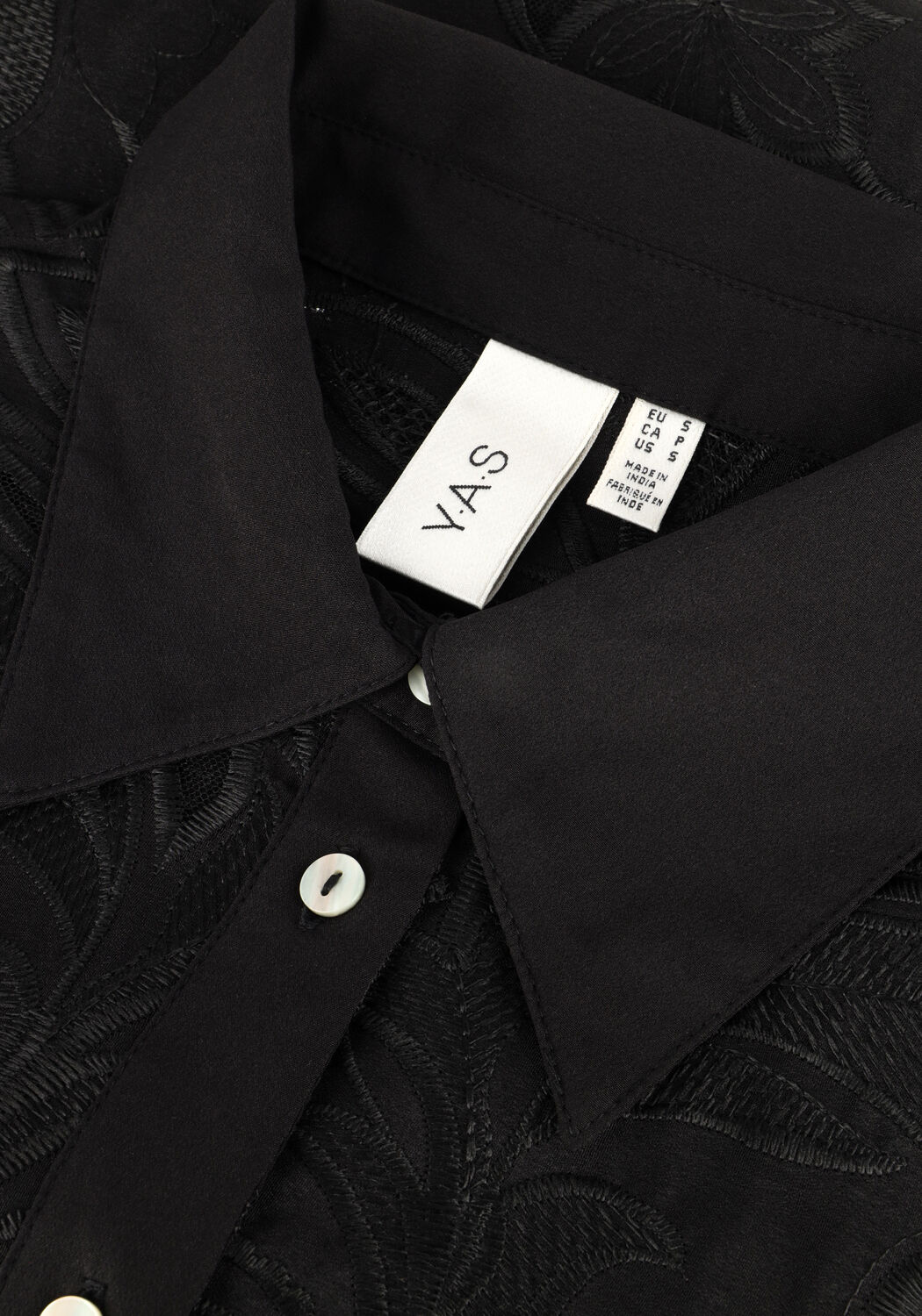 Zwarte Y.A.S.  YASPI LS SHIRT - large