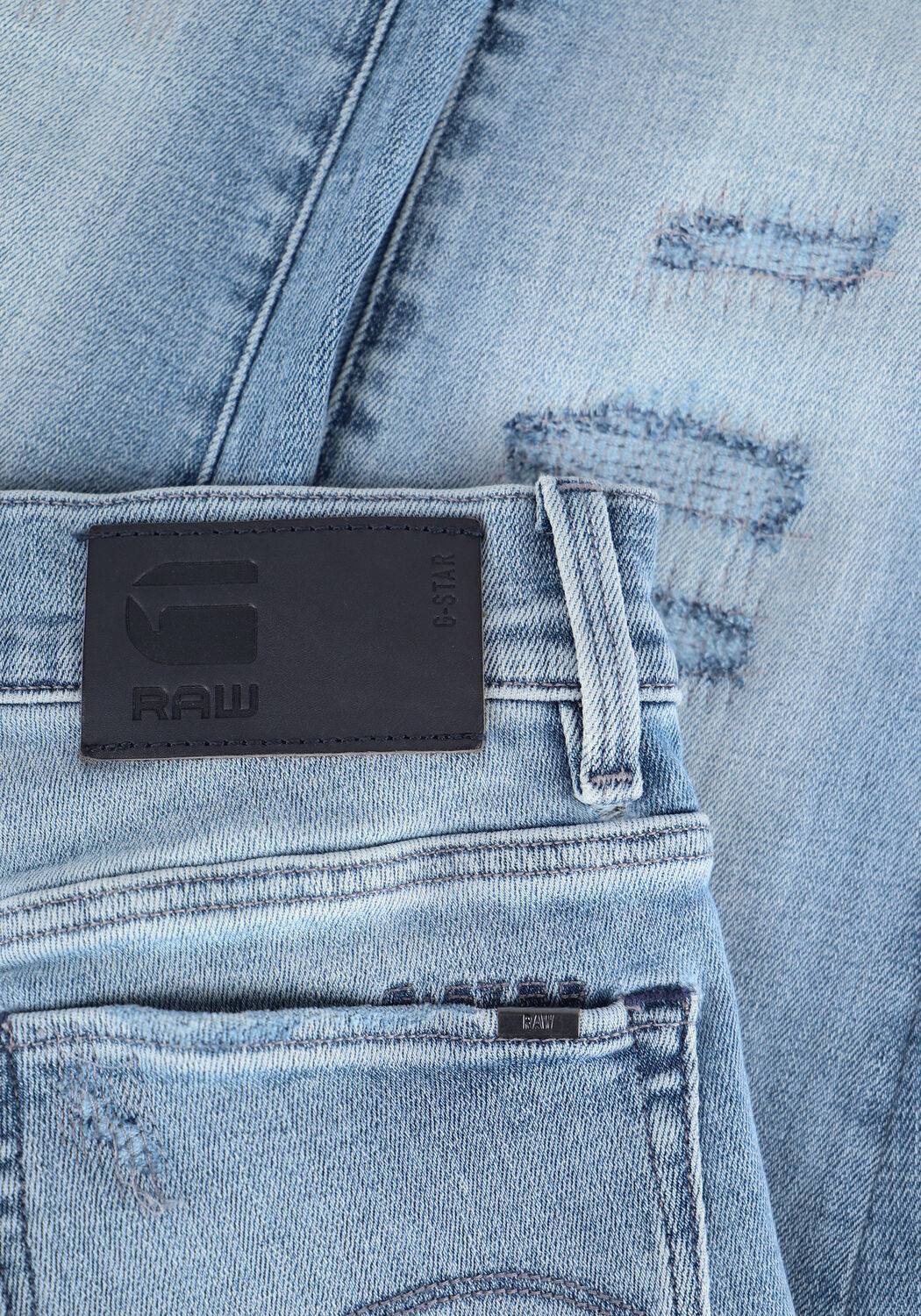 Lichtblauwe G-STAR RAW Skinny jeans 3301 SKINNY - large