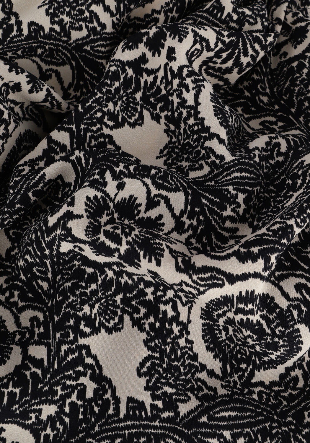 Zwarte VANILIA Maxi jurk IKAT KAFTAN - large