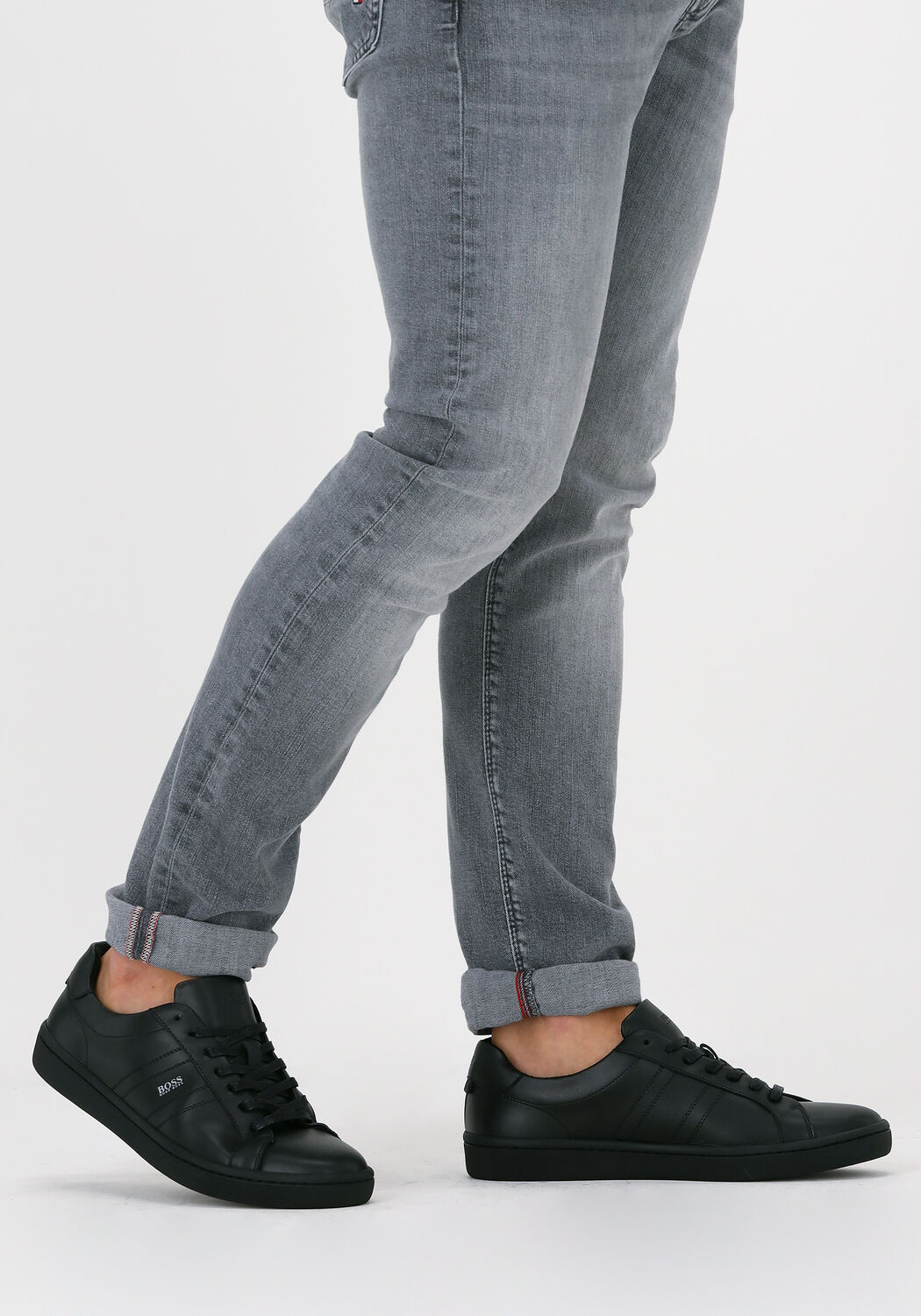 Zwarte BOSS Sneakers RIBEIRA TENN LTPL - large