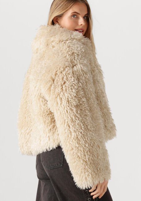 SECOND FEMALE Manteau Teddy OPHIE JACKET en beige - large