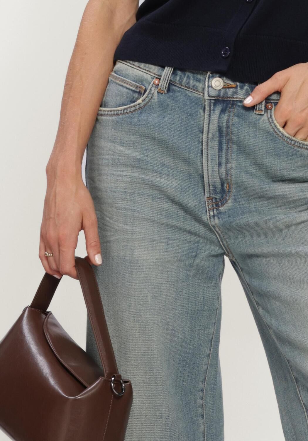 Lichtblauwe CIRCLE OF TRUST Wide jeans FABI DNM - large