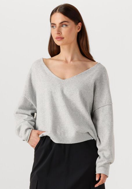 Lichtgrijze PENN & INK Trui JUMPER W25B344 - large