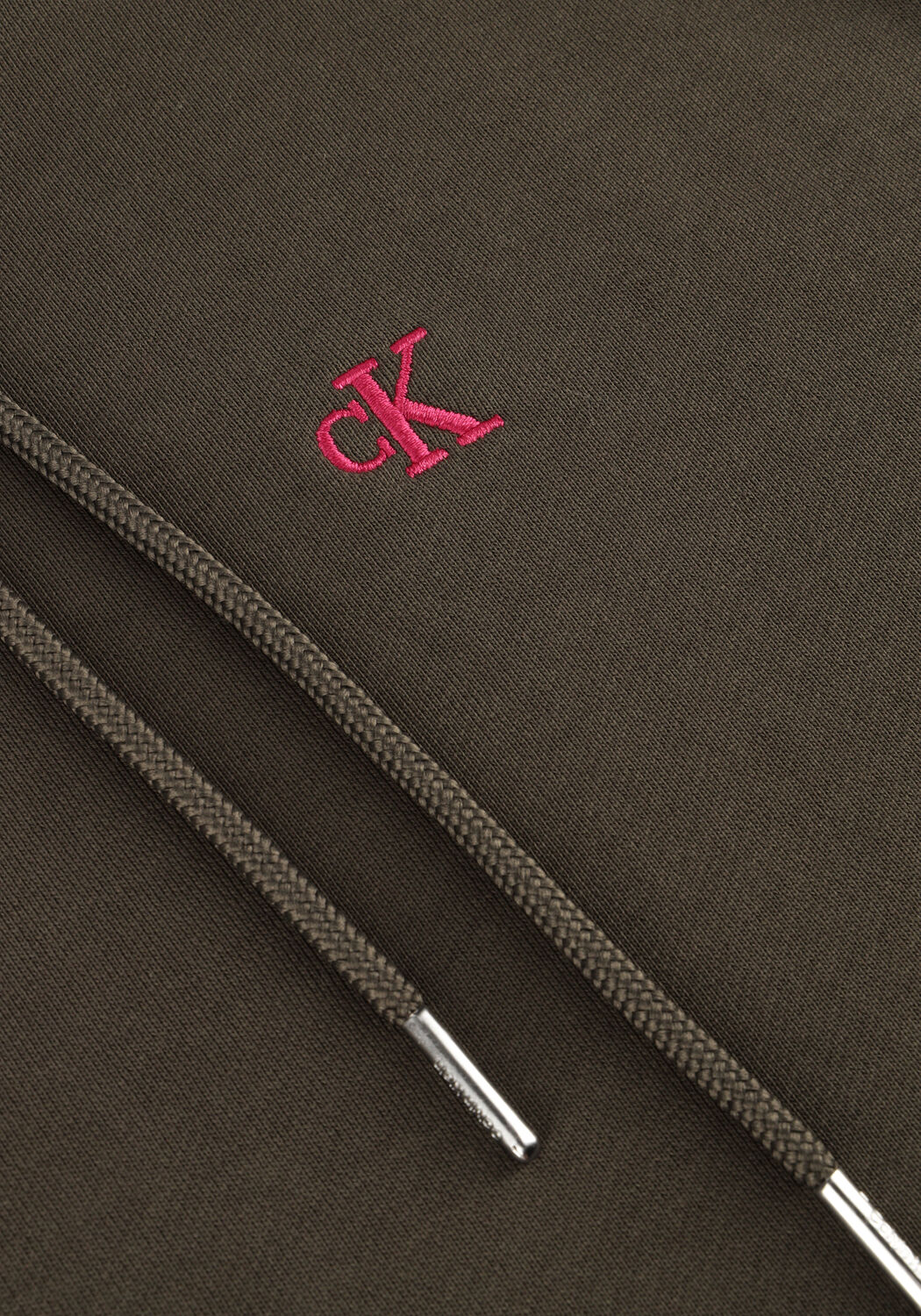 CALVIN KLEIN Chandail LS EU 350TERRY MONOGRAM HOODIE en gris - large