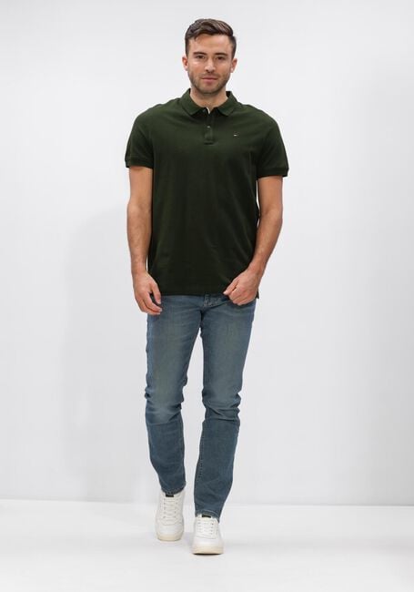 TOMMY JEANS Polo TJM SLIM PLACKET POLO EXT Vert fonc&eacute; - large