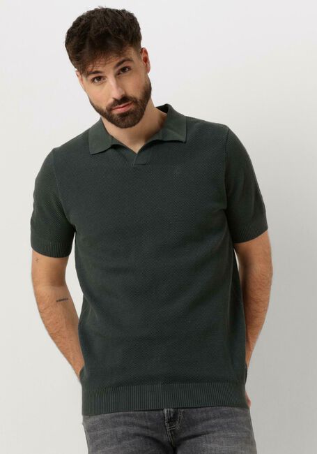 Donkergroene BUTCHER OF BLUE Polo LT STRUCTURE POLO - large