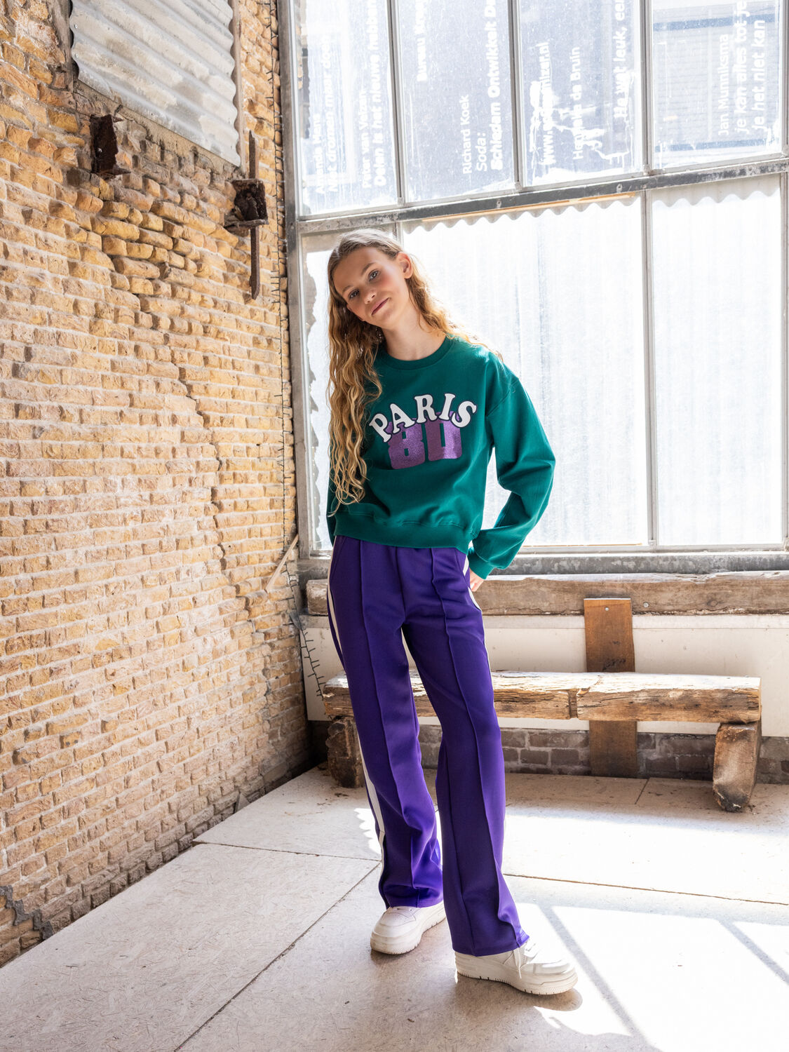 Donkergroene LOOXS 10sixteen Trui 2531-5318 - large