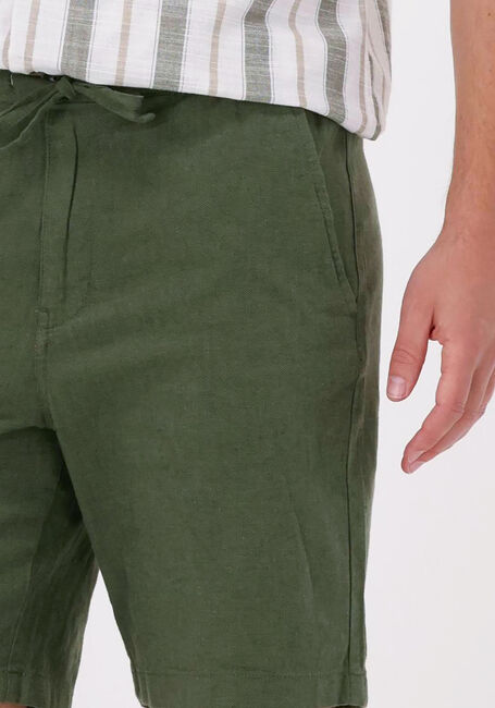 SELECTED HOMME Pantalon courte SLHCOMFORT-NEWTON LINEN en vert - large
