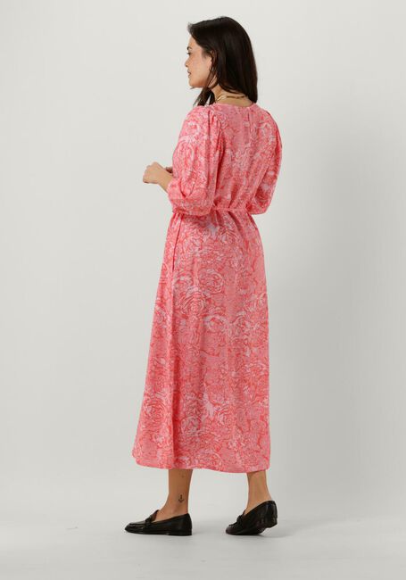Roze MSCH COPENHAGEN Midi jurk DIVINA LADONNA 3/4 DRESS AOP - large