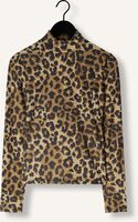 COLOURFUL REBEL Haut NEYO LEOPARD PEACHED TURTLENECK TOP en marron COLOURFUL REBEL Haut NEYO LEOPARD PEACHED TURTLENECK TOP en marron - medium