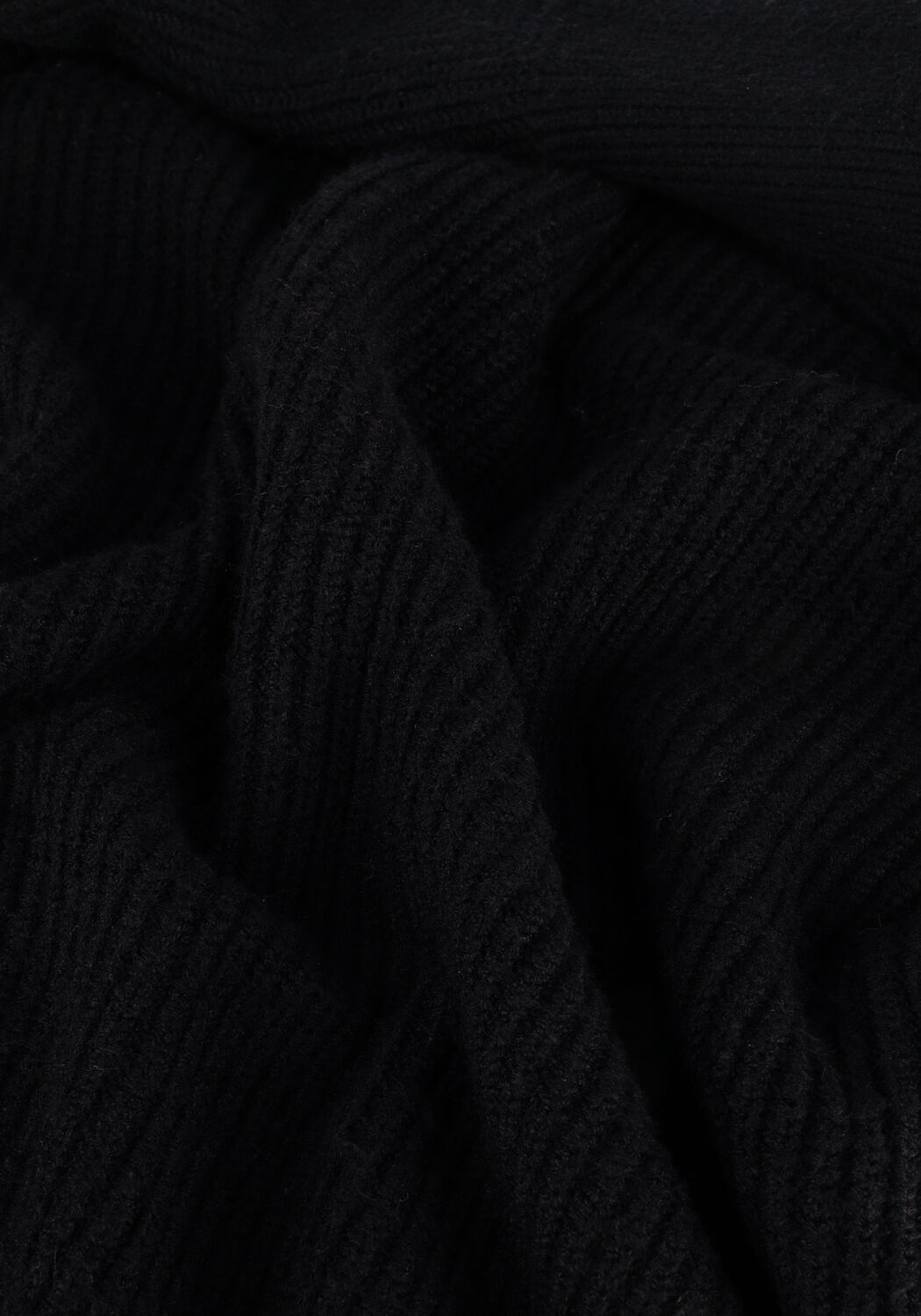 OBJECT Pull MALENA L/S RUFFLE PULLOVER en noir - large