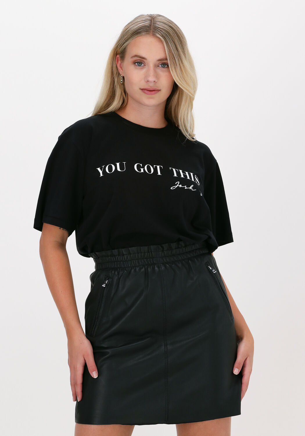 JOSH V T-shirt TEDDY YOU GOT THIS en noir