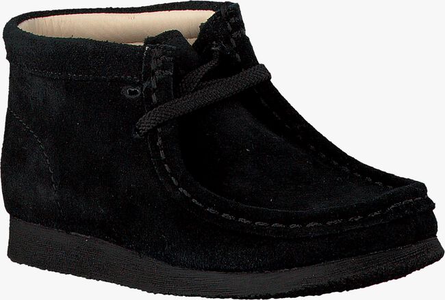 CLARKS Chaussures à lacets WALLABEE BOOT en noir - large