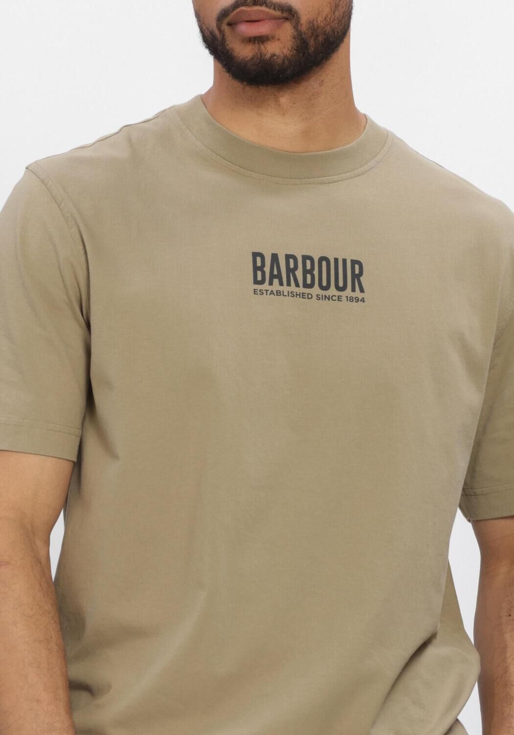 BARBOUR T-shirt MORDEN RELAXED GRAPHIC T-SHIRT en vert - large